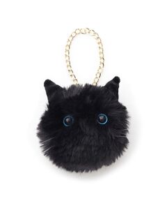 grove / グローブ キーホルダー・ストラップ | 【雑誌掲載】ふわふわネコフェイスバッグチャーム