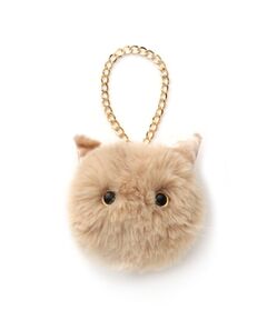 grove / グローブ キーホルダー・ストラップ | 【雑誌掲載】ふわふわネコフェイスバッグチャーム