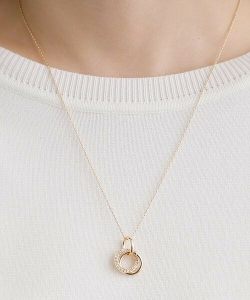grove / グローブ ネックレス・ペンダント・チョーカー | サークルビジューミドルネックレス | 詳細4