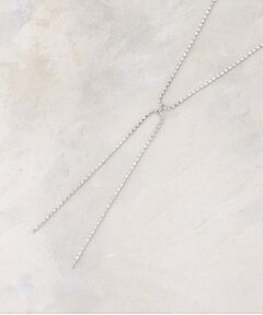 grove / グローブ ネックレス・ペンダント・チョーカー | ダイヤ調レーンリボンネックレス