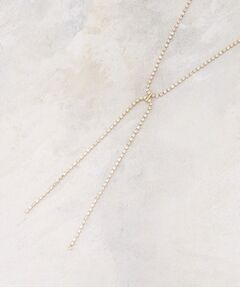grove / グローブ ネックレス・ペンダント・チョーカー | ダイヤ調レーンリボンネックレス