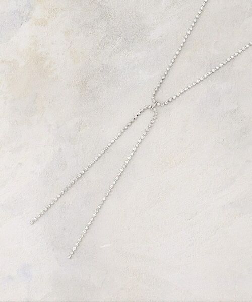 grove / グローブ ネックレス・ペンダント・チョーカー | ダイヤ調レーンリボンネックレス | 詳細1