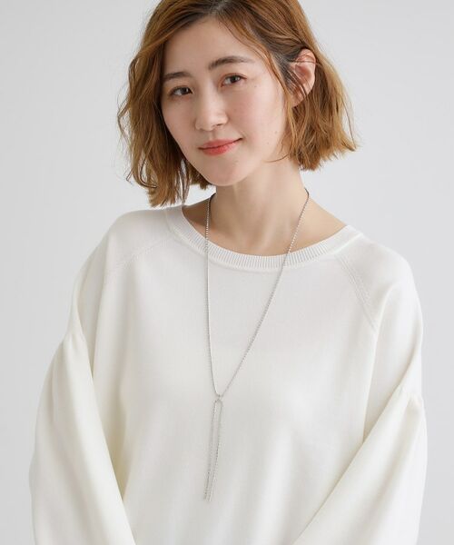 grove / グローブ ネックレス・ペンダント・チョーカー | ダイヤ調レーンリボンネックレス | 詳細5