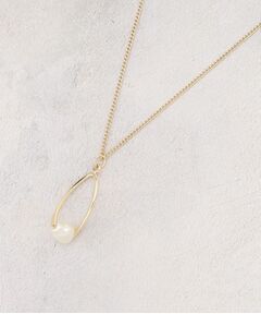 grove / グローブ ネックレス・ペンダント・チョーカー | メタルオーバルパール調ロングネックレス