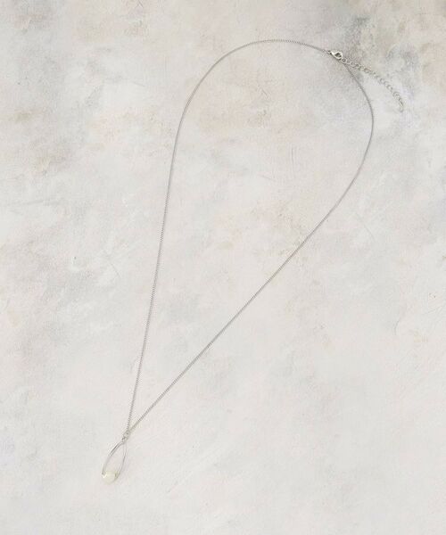 grove / グローブ ネックレス・ペンダント・チョーカー | メタルオーバルパール調ロングネックレス | 詳細2