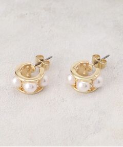 grove / グローブ ピアス・イヤリング | パール調ミニメタルフープピアス