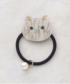 grove / グローブ ヘアアクセサリー | ネコフェイスパール調ポニー