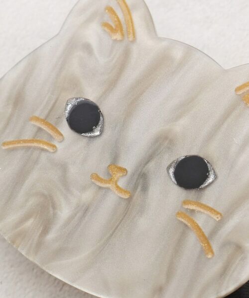 grove / グローブ ヘアアクセサリー | ネコフェイスパール調ポニー | 詳細3