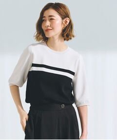 grove / グローブ ニット・セーター | ひんやり多機能・やわらかドライタッチ五分袖プルオーバー