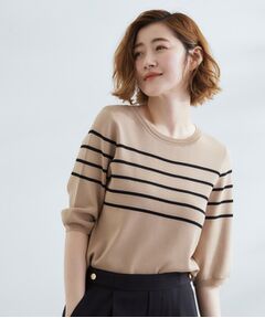 grove / グローブ ニット・セーター | ひんやり多機能・やわらかドライタッチ五分袖プルオーバー