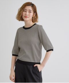 grove / グローブ ニット・セーター | ひんやり多機能・やわらかドライタッチ五分袖プルオーバー