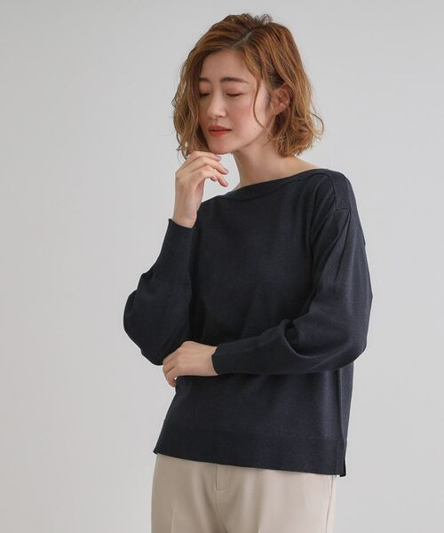 grove / グローブ カットソー | 袖タックラメニットプルオーバー | 詳細10