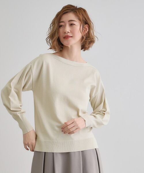 grove / グローブ カットソー | 袖タックラメニットプルオーバー | 詳細2
