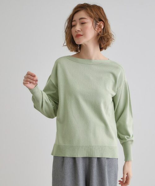 grove / グローブ カットソー | 袖タックラメニットプルオーバー | 詳細5