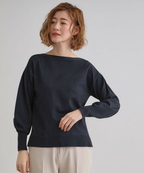 grove / グローブ カットソー | 袖タックラメニットプルオーバー | 詳細9