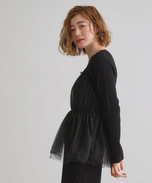 grove / グローブ ニット・セーター | チュールドッキングニットプルオーバー | 詳細10