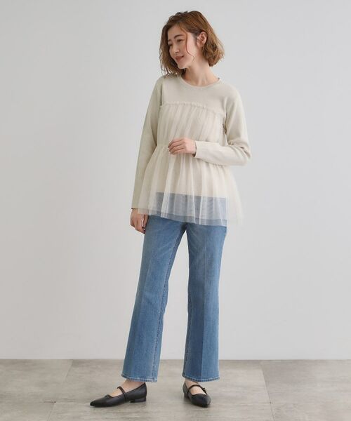 grove / グローブ ニット・セーター | チュールドッキングニットプルオーバー | 詳細3