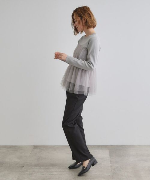grove / グローブ ニット・セーター | チュールドッキングニットプルオーバー | 詳細7