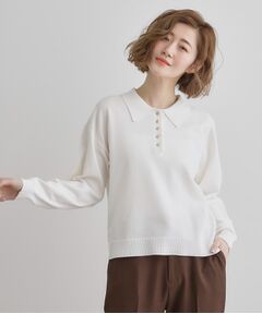 grove / グローブ ニット・セーター | 配色ポロニットプルオーバー