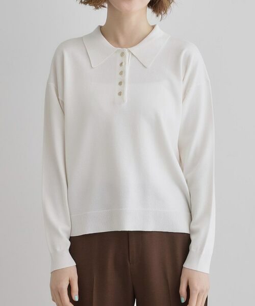 grove / グローブ ニット・セーター | 配色ポロニットプルオーバー | 詳細13