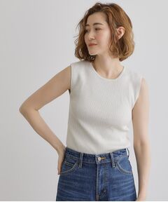 grove / グローブ キャミソール・チューブトップ | さりげないラメで毎日のコーデにアクセントを リブラメニットタンク