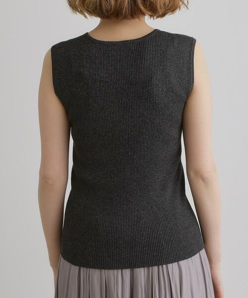 grove / グローブ キャミソール・チューブトップ | さりげないラメで毎日のコーデにアクセントを リブラメニットタンク | 詳細19