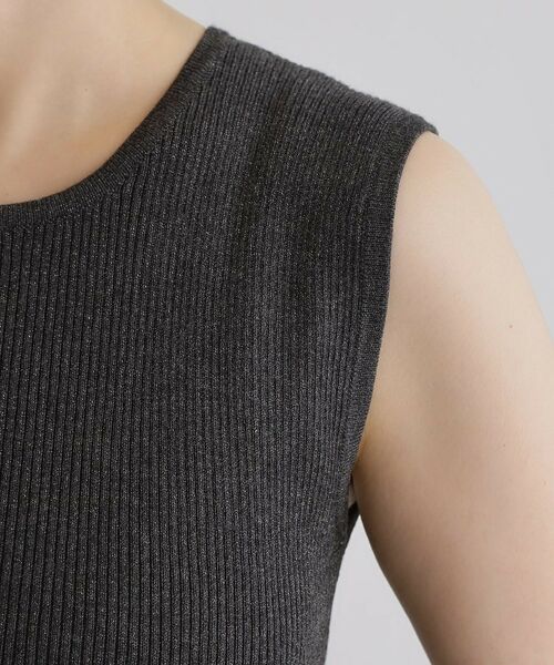 grove / グローブ キャミソール・チューブトップ | さりげないラメで毎日のコーデにアクセントを リブラメニットタンク | 詳細21