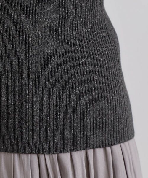 grove / グローブ キャミソール・チューブトップ | さりげないラメで毎日のコーデにアクセントを リブラメニットタンク | 詳細22