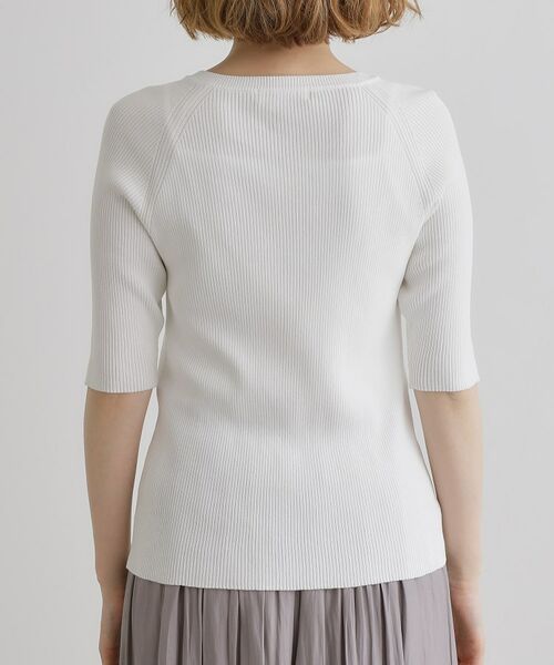 grove / グローブ ニット・セーター | 【雑誌掲載】多釦ラグランリブ5分袖プルオーバー | 詳細15