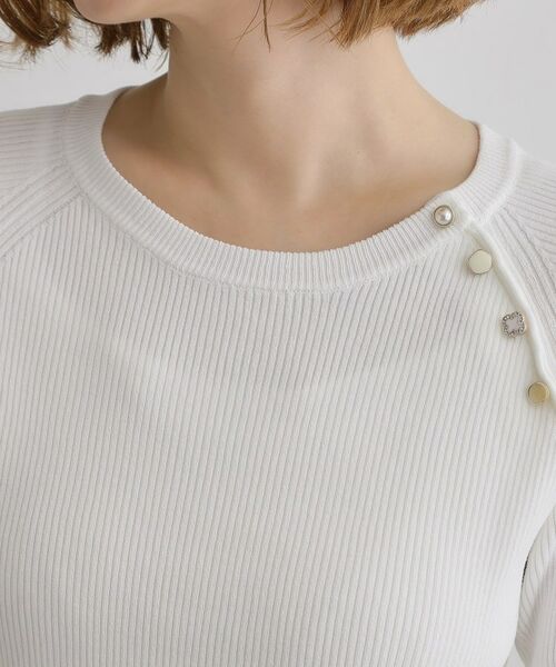 grove / グローブ ニット・セーター | 【雑誌掲載】多釦ラグランリブ5分袖プルオーバー | 詳細16