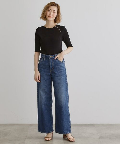 grove / グローブ ニット・セーター | 【雑誌掲載】多釦ラグランリブ5分袖プルオーバー | 詳細7