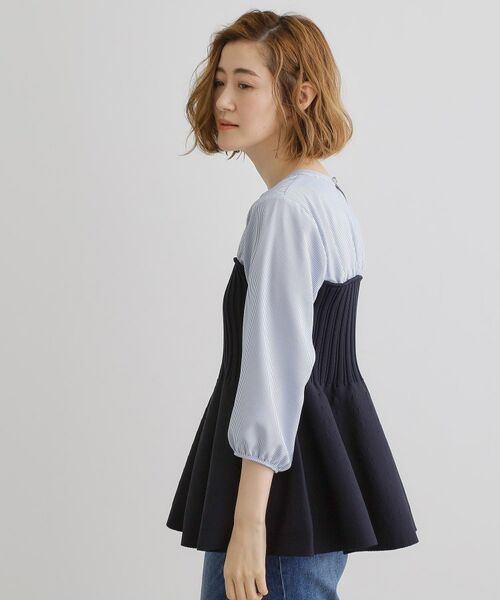 grove / グローブ カットソー | ニットビスチェドッキングシャツ | 詳細6