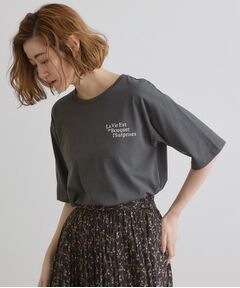 grove / グローブ シャツ・ブラウス | 五分袖ロゴプリントTシャツ