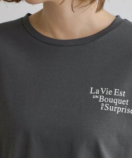 grove / グローブ シャツ・ブラウス | 五分袖ロゴプリントTシャツ | 詳細24