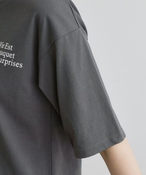 grove / グローブ シャツ・ブラウス | 五分袖ロゴプリントTシャツ | 詳細25