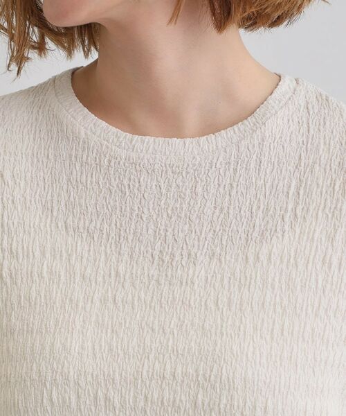 grove / グローブ カットソー | シャーリング風ジャカードクルーネックプルオーバー | 詳細16