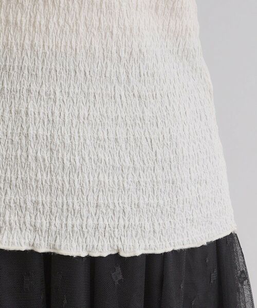 grove / グローブ カットソー | シャーリング風ジャカードクルーネックプルオーバー | 詳細18