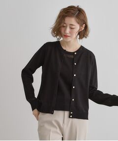 grove / グローブ その他トップス | 【雑誌掲載】シアー素材使いアンサンブルニット