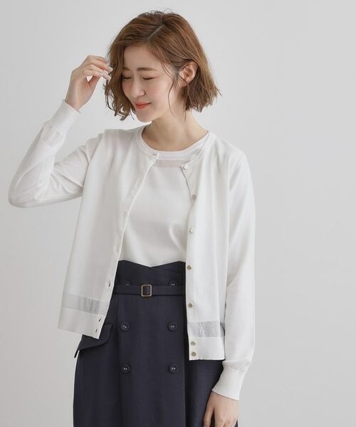 grove / グローブ その他トップス | 【雑誌掲載】シアー素材使いアンサンブルニット | 詳細1