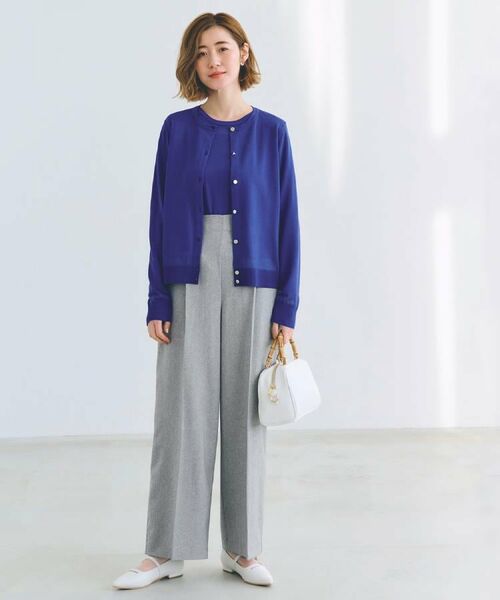 grove / グローブ その他トップス | 【雑誌掲載】シアー素材使いアンサンブルニット | 詳細19