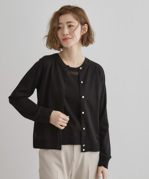 grove / グローブ その他トップス | 【雑誌掲載】シアー素材使いアンサンブルニット | 詳細8