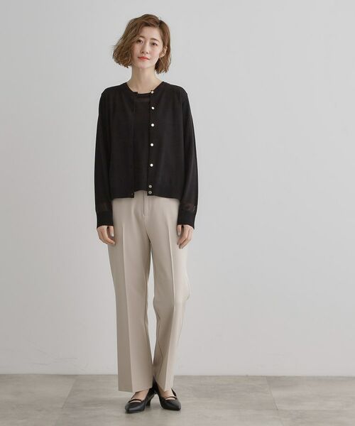 grove / グローブ その他トップス | 【雑誌掲載】シアー素材使いアンサンブルニット | 詳細9