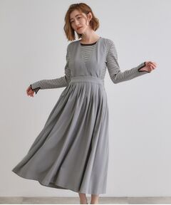 grove / グローブ ロング・マキシ丈ワンピース | 2WAYクラシカルジャンパードレス