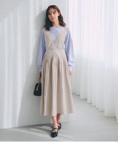 grove / グローブ ロング・マキシ丈ワンピース | 2WAYクラシカルジャンパードレス