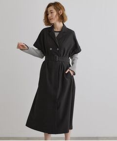 grove / グローブ ロング・マキシ丈ワンピース | 【雑誌掲載】シーズレスで使えるトレンチライク2WAYワンピース