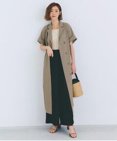 grove / グローブ ロング・マキシ丈ワンピース | 【雑誌掲載】シーズレスで使えるトレンチライク2WAYワンピース
