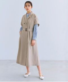 grove / グローブ ロング・マキシ丈ワンピース | 【雑誌掲載】シーズレスで使えるトレンチライク2WAYワンピース