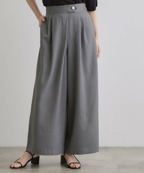 grove / グローブ パンツ | エフォートレスマキシスカンツ(チャコールグレー(014))