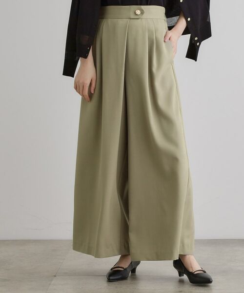 grove / グローブ パンツ | エフォートレスマキシスカンツ(カーキ(027))
