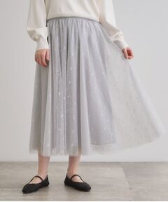 grove / グローブ スカート | 幾何柄チュールスカート